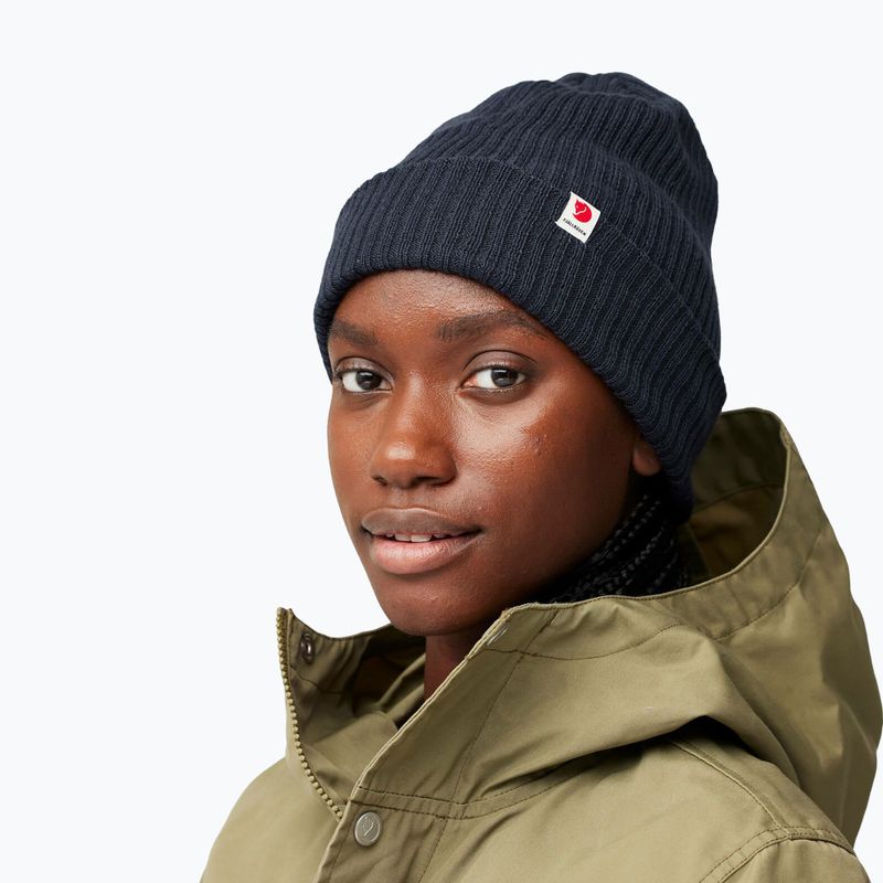 Зимна шапка Fjällräven Rib Hat dark navy 3