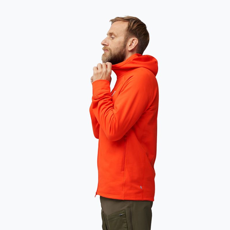 Мъжки трекинг суитшърт Fjällräven Expedition Fleece Hoodie flame orange 4