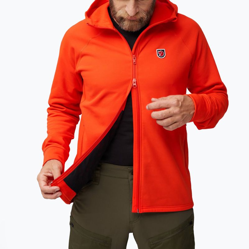 Мъжки трекинг суитшърт Fjällräven Expedition Fleece Hoodie flame orange 5