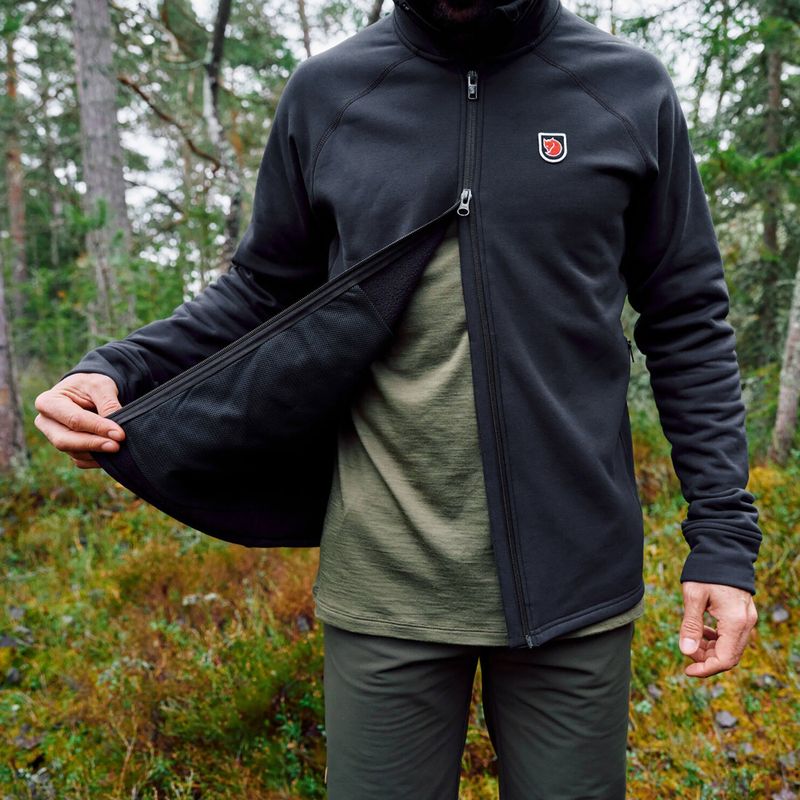 Мъжки трекинг суитшърт Fjällräven Expedition Fleece Hoodie black 3