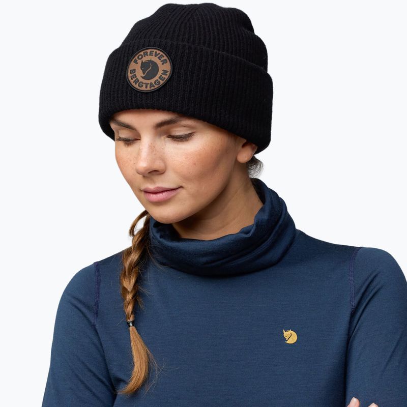 Зимна шапка Fjällräven Bergtagen Forever Wool black 5