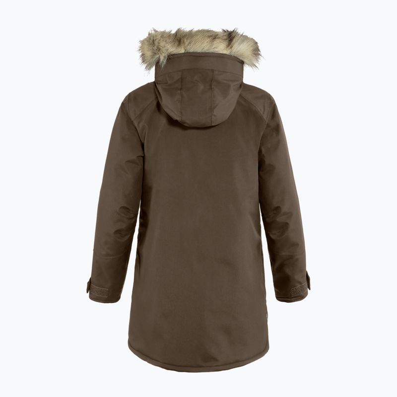 Дамско топло яке Fjällräven Nuuk Parka тъмен дъб 2