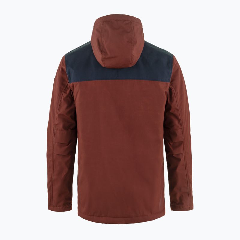 Мъжко яке за вятър Fjällräven Greenland Winter maroon/dark navy 2