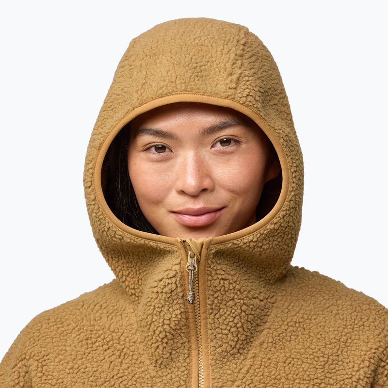 Дамски суитшърт Fjällräven Vardag Pile Fleece Long buckwheat brown 6