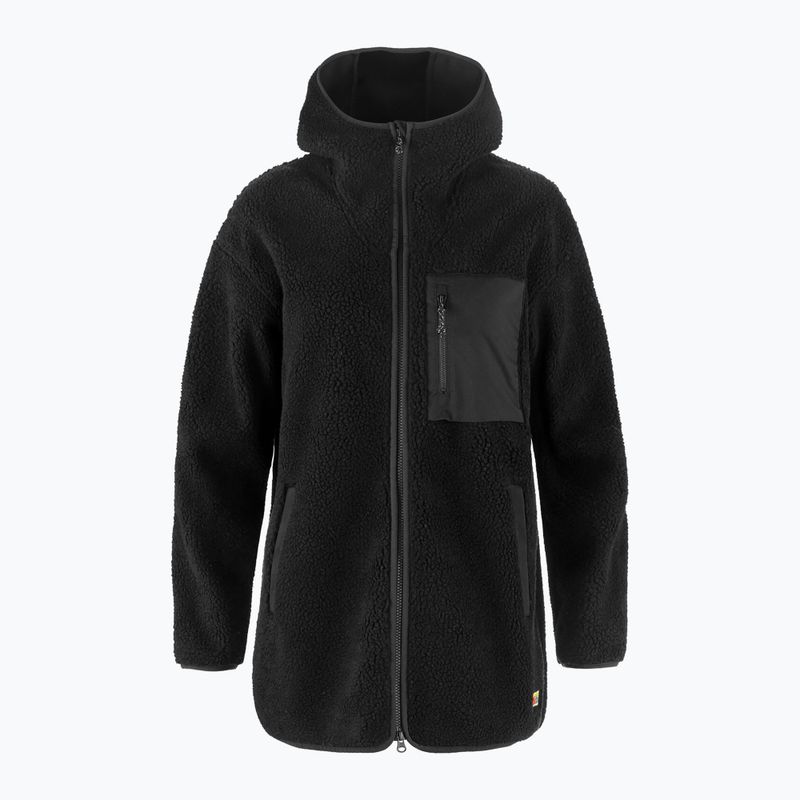Дамски суитшърт Fjällräven Vardag Pile Fleece Long black 5