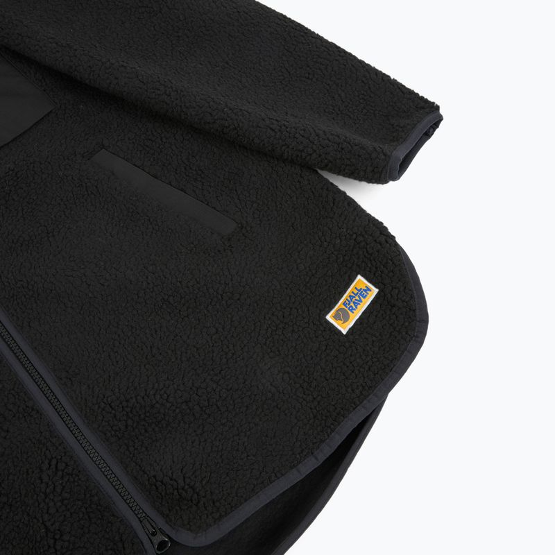 Дамски суитшърт Fjällräven Vardag Pile Fleece Long black 4