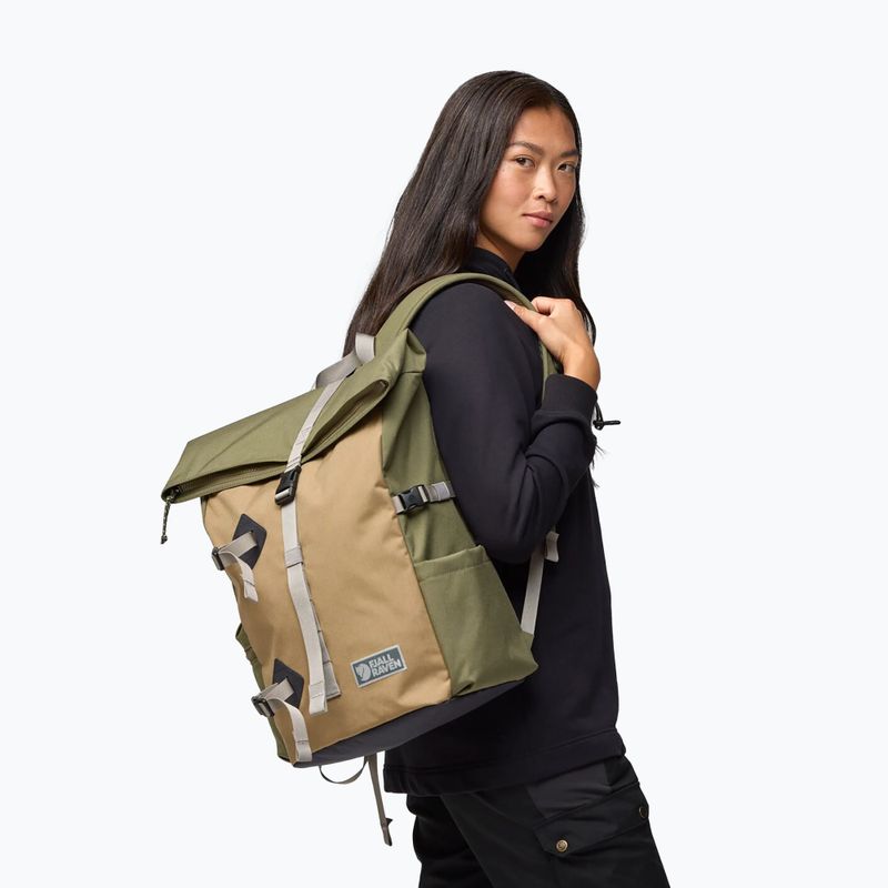 Градска раница Fjällräven Vardag Foldsack 25 l green/clay 11
