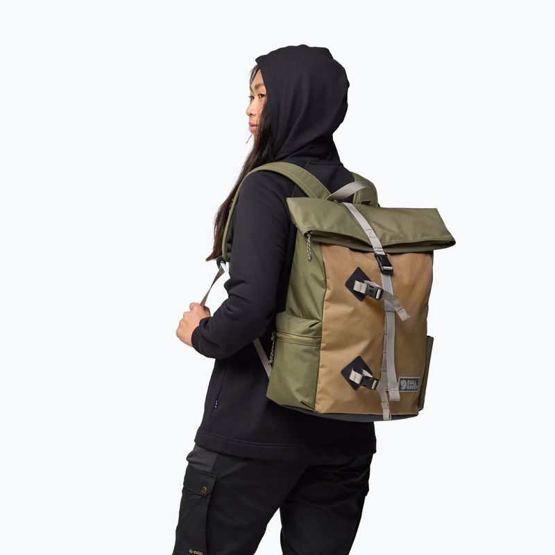 Градска раница Fjällräven Vardag Foldsack 25 l green/clay 12