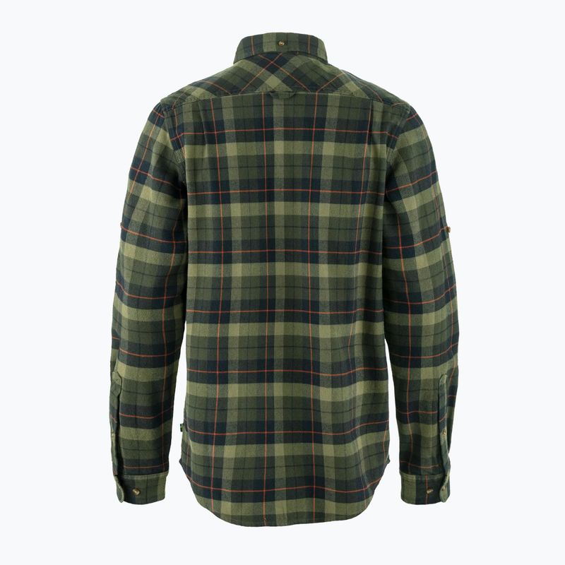 Мъжка риза Fjällräven Singi Heavy Flannel black/deep forest 2
