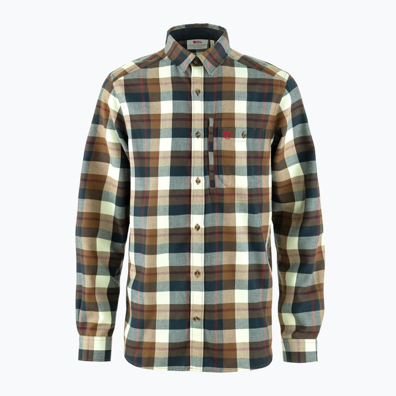 Мъжка риза Fjällräven Fjällglim wood brown/maize yellow