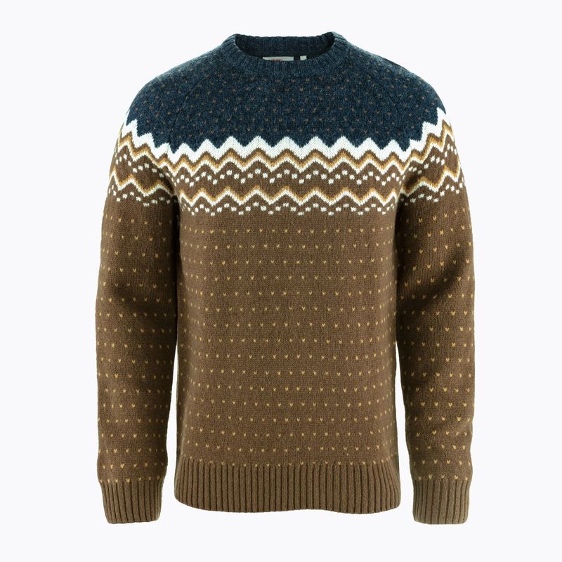 Дамски пуловер Fjällräven Övik Knit Sweater dark oak/navy