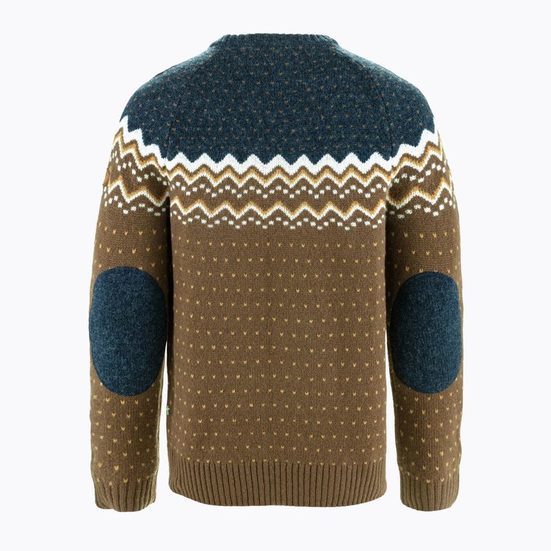 Дамски пуловер Fjällräven Övik Knit Sweater dark oak/navy 2