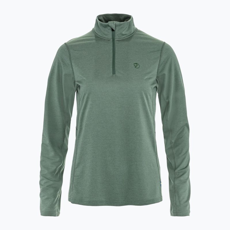 Дамски трекинг суитшърт Fjällräven Abisko Day Hike Half Zip patina green 9