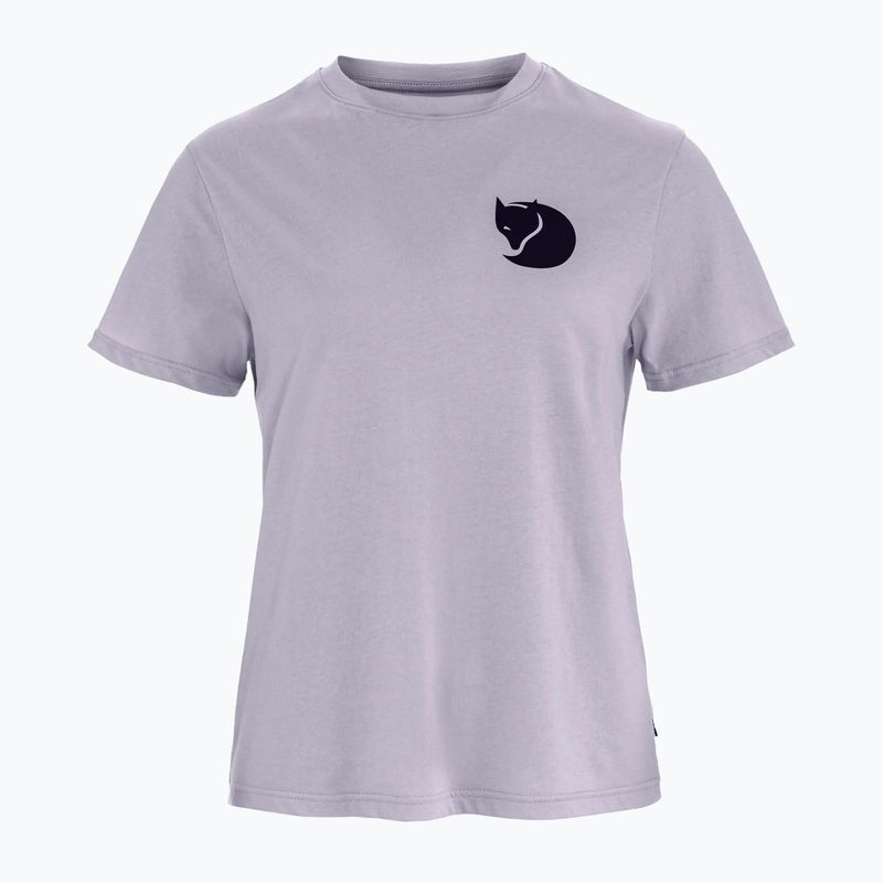 Дамска тениска Fjällräven Fox Boxy Logo lavender mist
