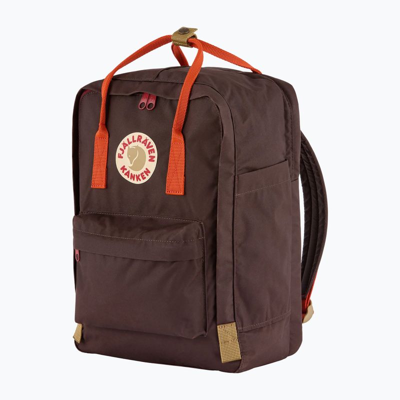 Градска раница Fjällräven Kanken Koncept Laptop 15" 18 l black oak/rowan red 2