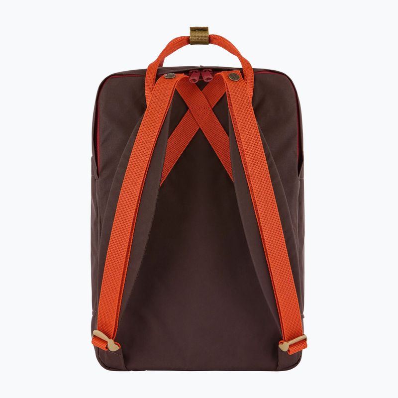 Градска раница Fjällräven Kanken Koncept Laptop 15" 18 l black oak/rowan red 3