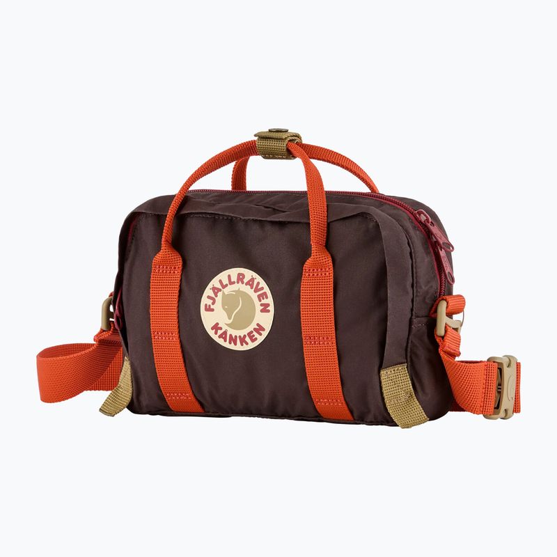 Чантичка  Fjällräven Kanken Koncept 4 l black oak/rowan red 2