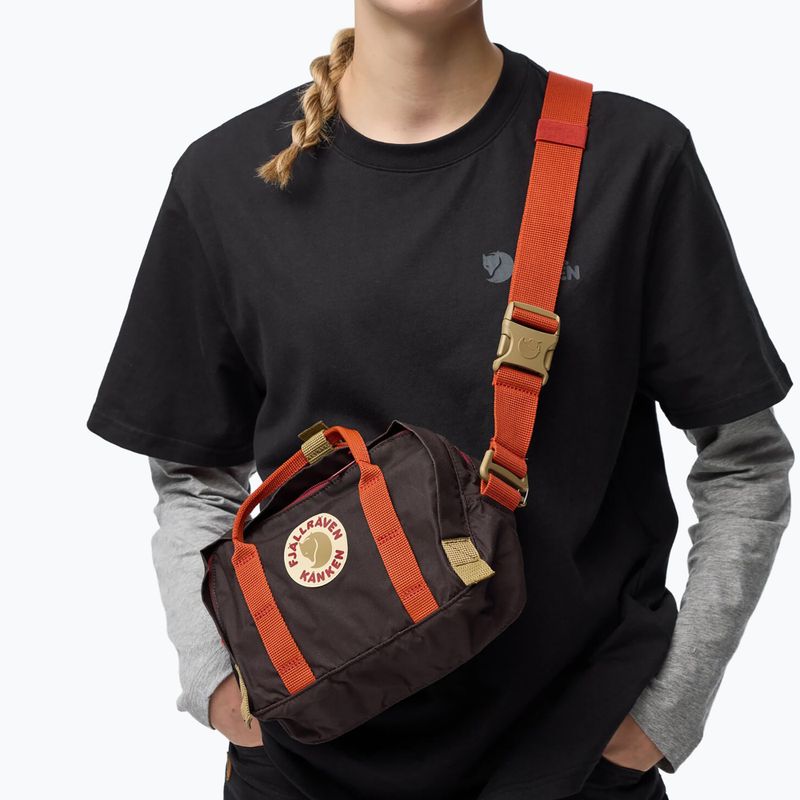 Чантичка  Fjällräven Kanken Koncept 4 l black oak/rowan red 5