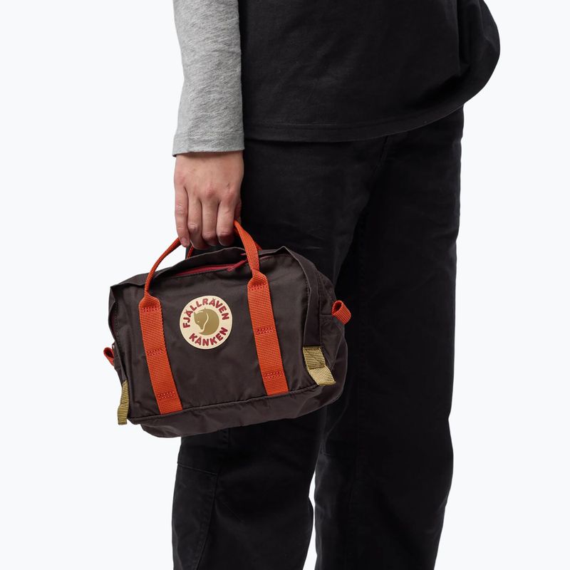Чантичка  Fjällräven Kanken Koncept 4 l black oak/rowan red 6
