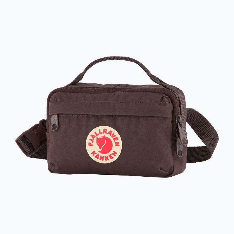 Чантичка за кръстна Fjällräven Kanken black oak 2