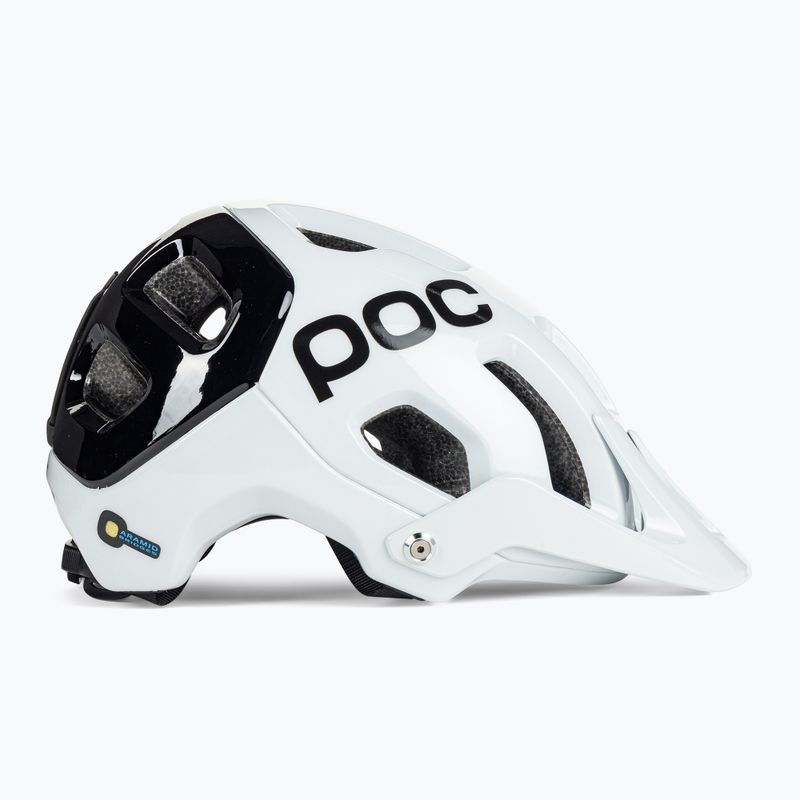 Велосипедна каска POC Tectal Race SPIN hydrogen white/uranium black 3
