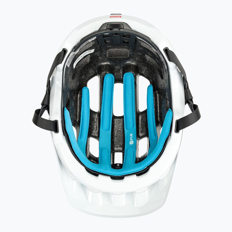 Велосипедна каска POC Tectal Race SPIN hydrogen white/uranium black 5