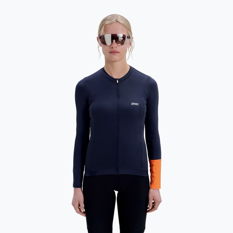 Дамска велосипедна блуза с дълъг ръкав POC Cadence Jersey apatite navy 4