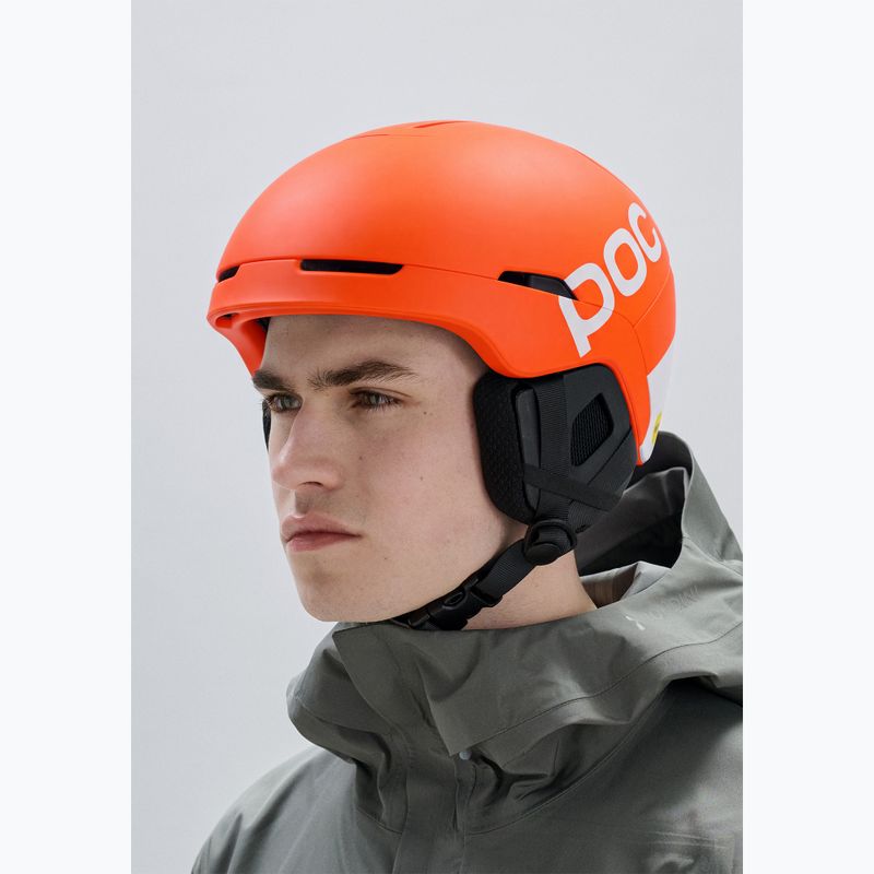 Скиорска каска POC Obex BC MIPS fluorescent orange matt 5
