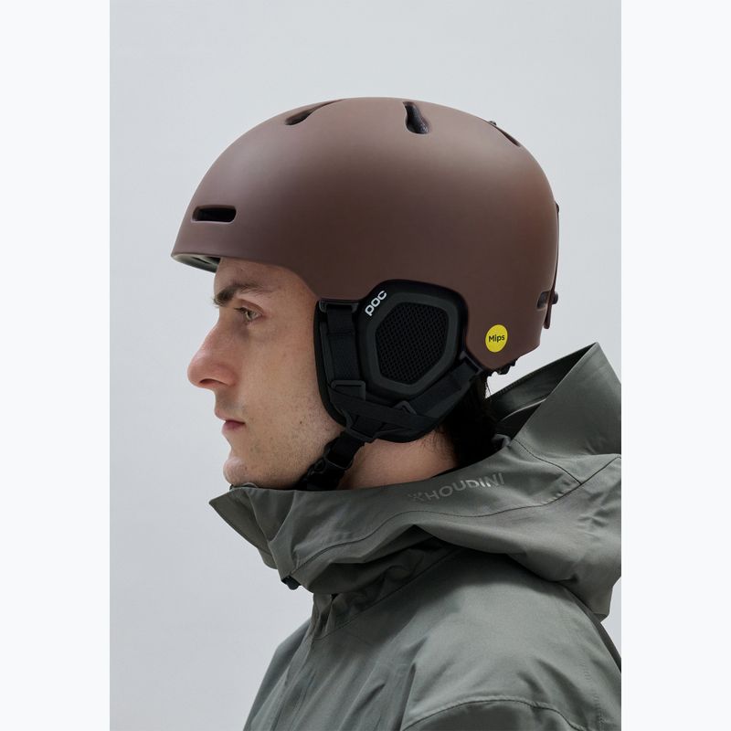 Скиорска каска POC Fornix MIPS bronzite brown matt 6