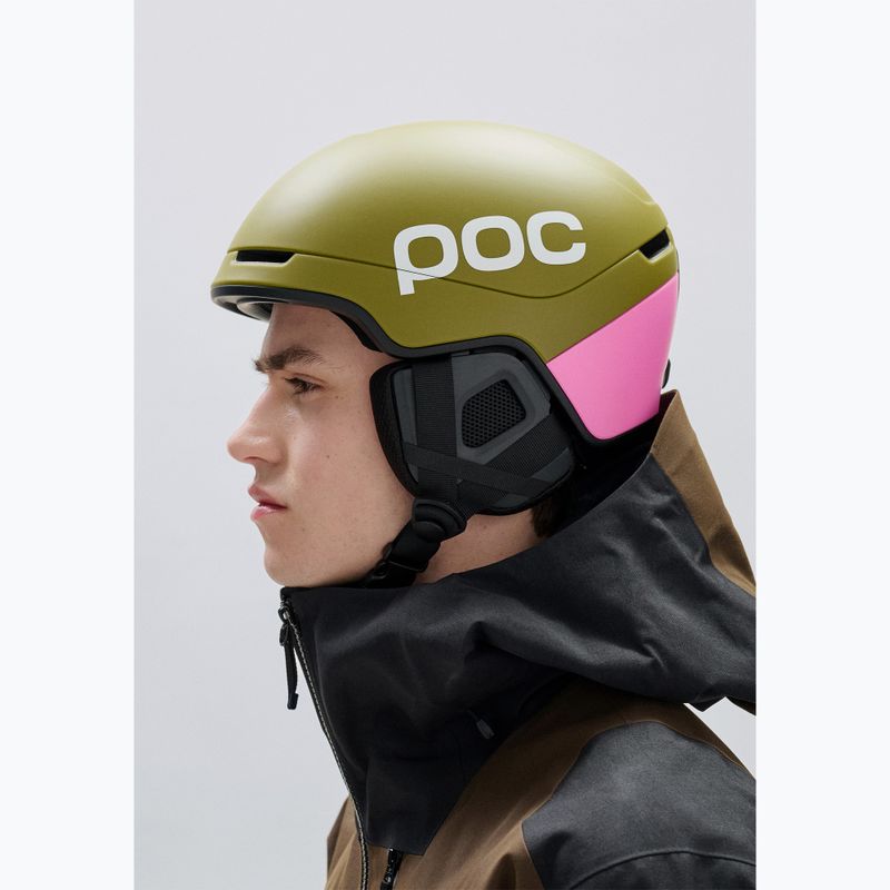 Скиорска каска POC Obex Contour olivine green matt/thulite pink matt 7