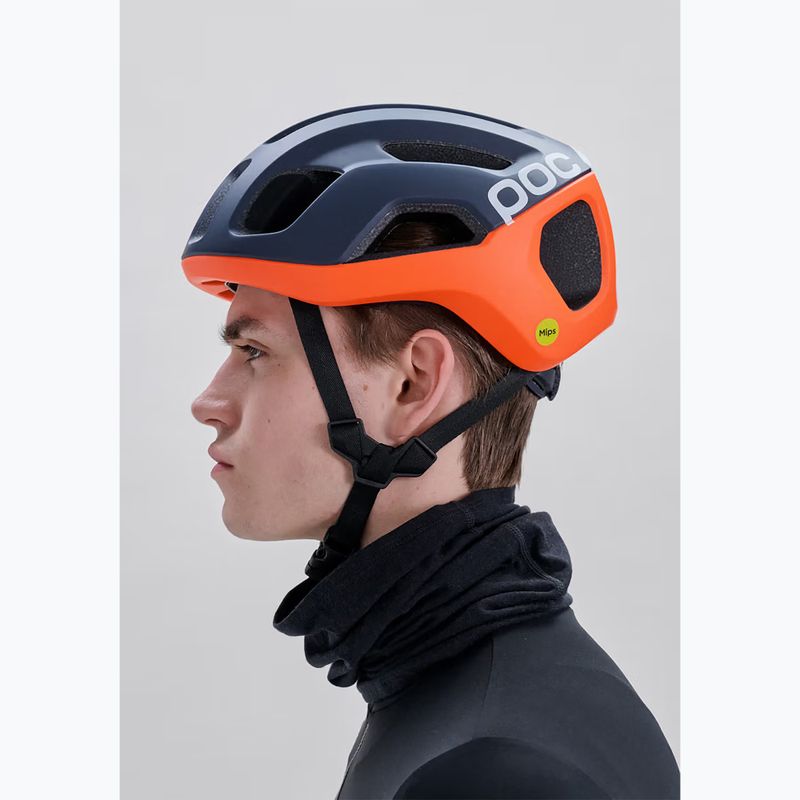 Велосипедна каска POC Ventral Air Mips apatite navy matt/orange matt/hydrogen white matt 6