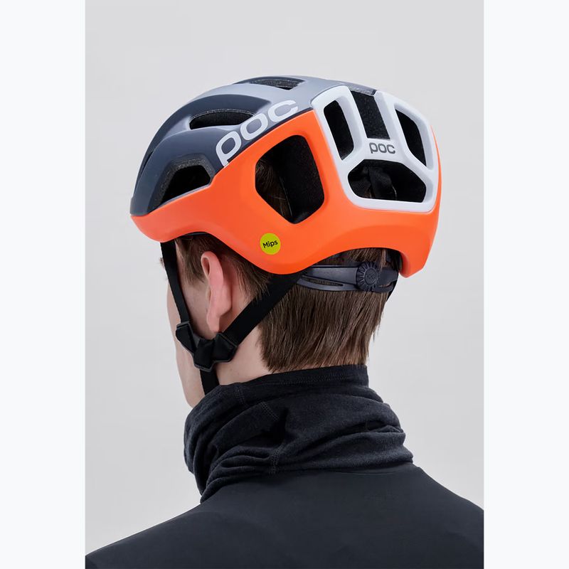 Велосипедна каска POC Ventral Air Mips apatite navy matt/orange matt/hydrogen white matt 7