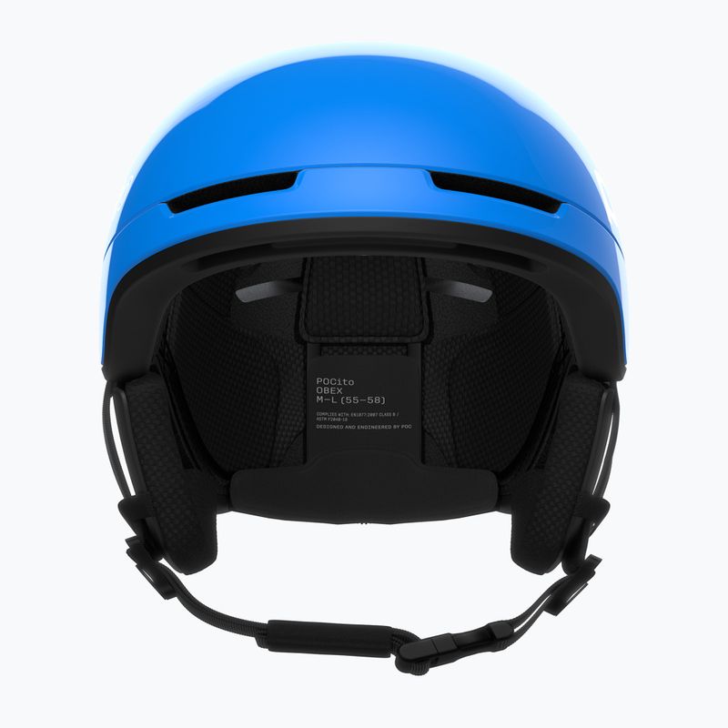 Детска скиорска каска POC Pocito Obex MIPS Jr fluorescent blue 3