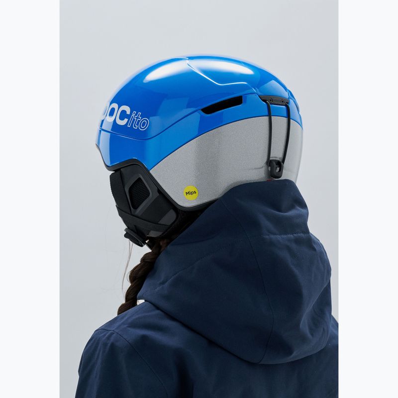Детска скиорска каска POC Pocito Obex MIPS Jr fluorescent blue 8