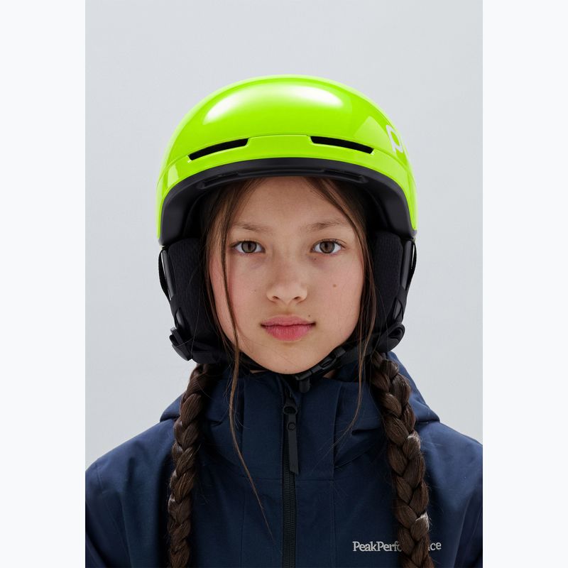 Детска скиорска каска POC Pocito Obex MIPS Jr fluorescent yellow/green 6