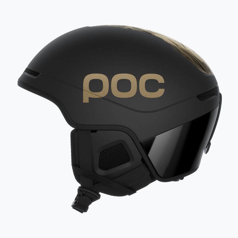 Скиорска каска POC Obex Contour Marco Odermatt Ed. uranium black/podium gold 2
