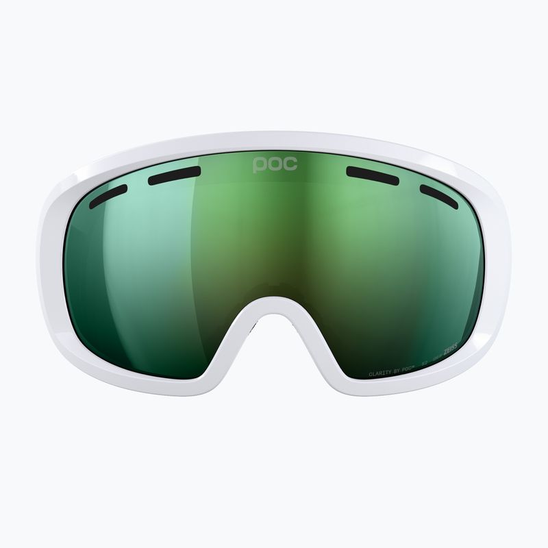 Скиорскa маска POC Fovea Mid hydrogen white/partly sunny green 2