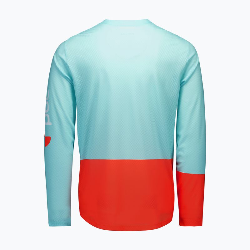 Мъжка велосипедна блуза с дълъг ръкав POC Motion Air Jersey lazurite blue/carnelian orange 6