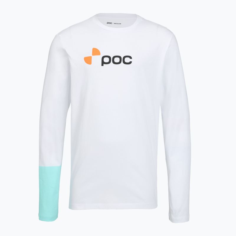 Блуза с дълъг ръкав POC Tee hydrogen white/lazurite blue 3