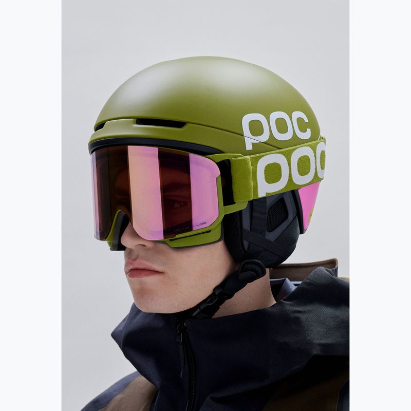 Скиорскa маска POC Nexal olivine green/partly sunny rose gold 6