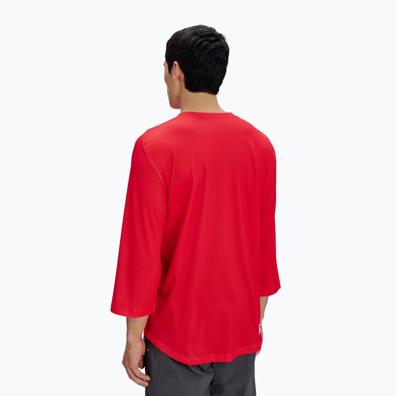 Мъжка тениска за колоездене POC Motion Air Jersey 3/4 prismane red 2