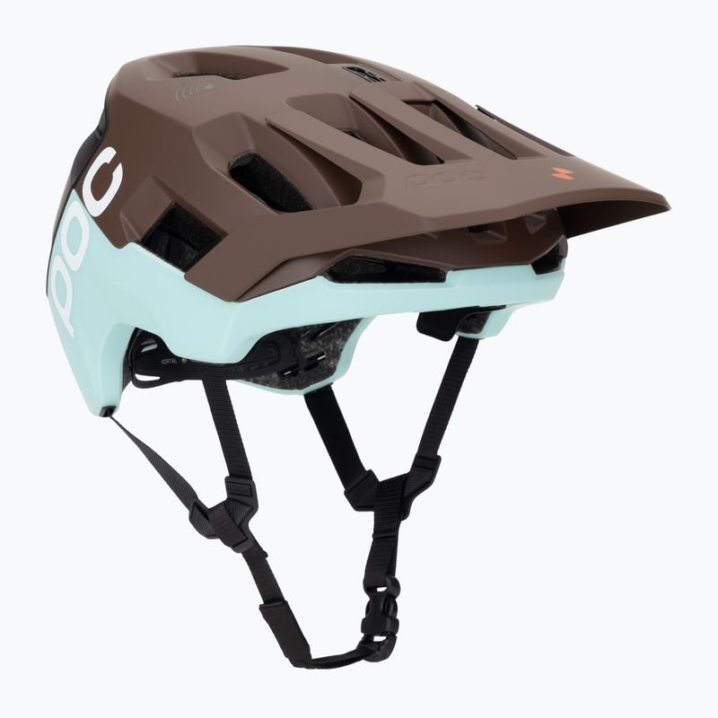 Велосипедна каска POC Kortal Race MIPS bronzite brown matt/lazurite blue matt