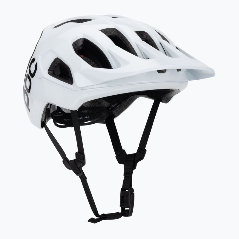 Велосипедна каска POC Cularis hydrogen white/uranium black matt с лого