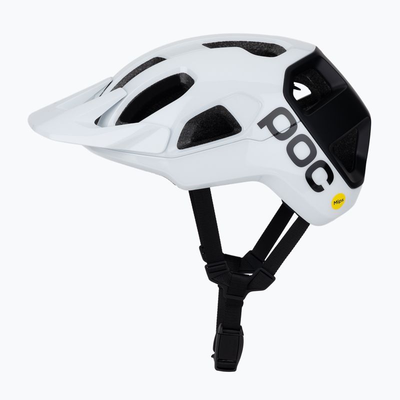 Велосипедна каска POC Cularis hydrogen white/uranium black matt с лого 3
