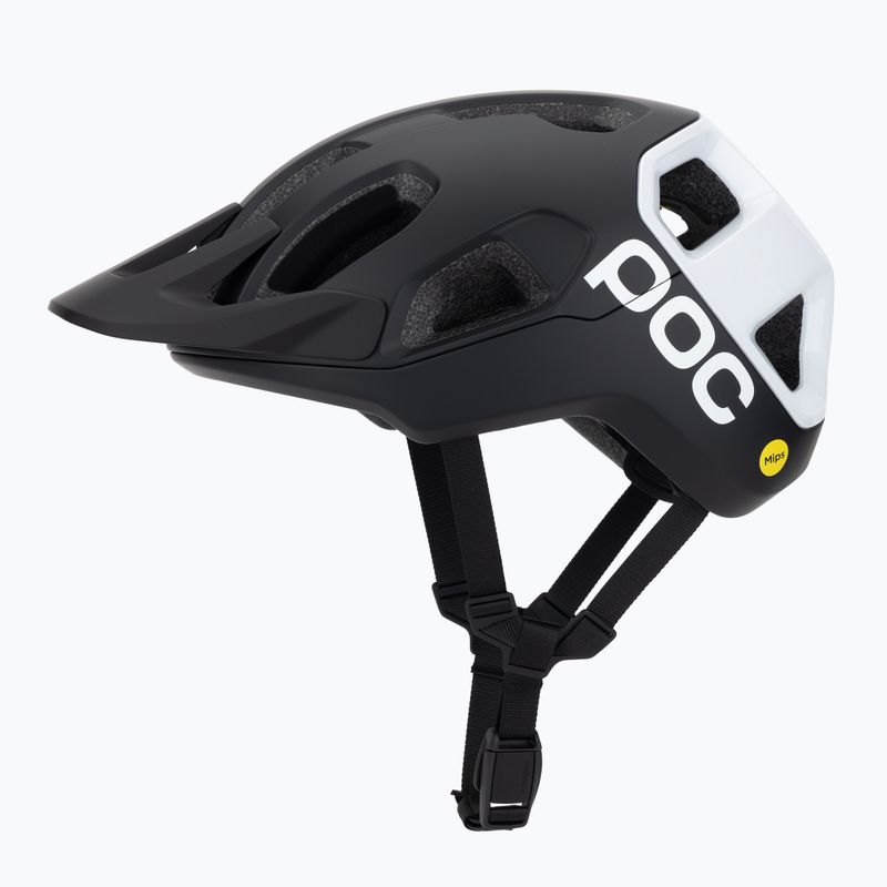 Велосипедна каска POC Cularis uranium black matt/hydrogen white с лого 3
