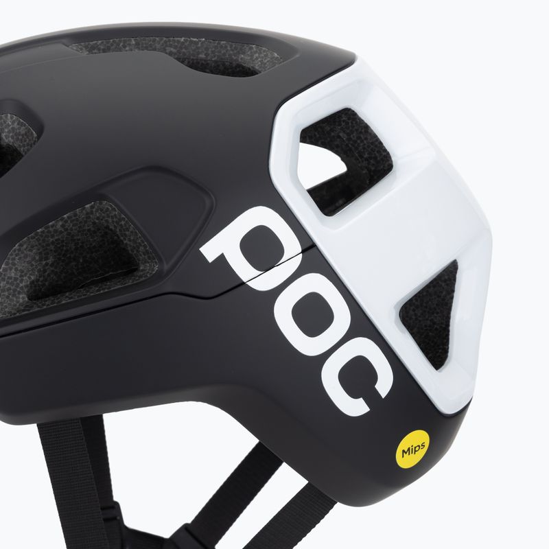 Велосипедна каска POC Cularis uranium black matt/hydrogen white с лого 7