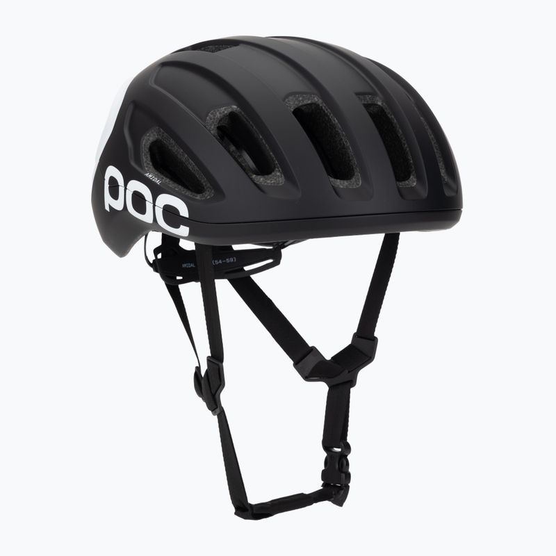 Велосипедна каска POC Amidal uranium black matt/hydrogen white