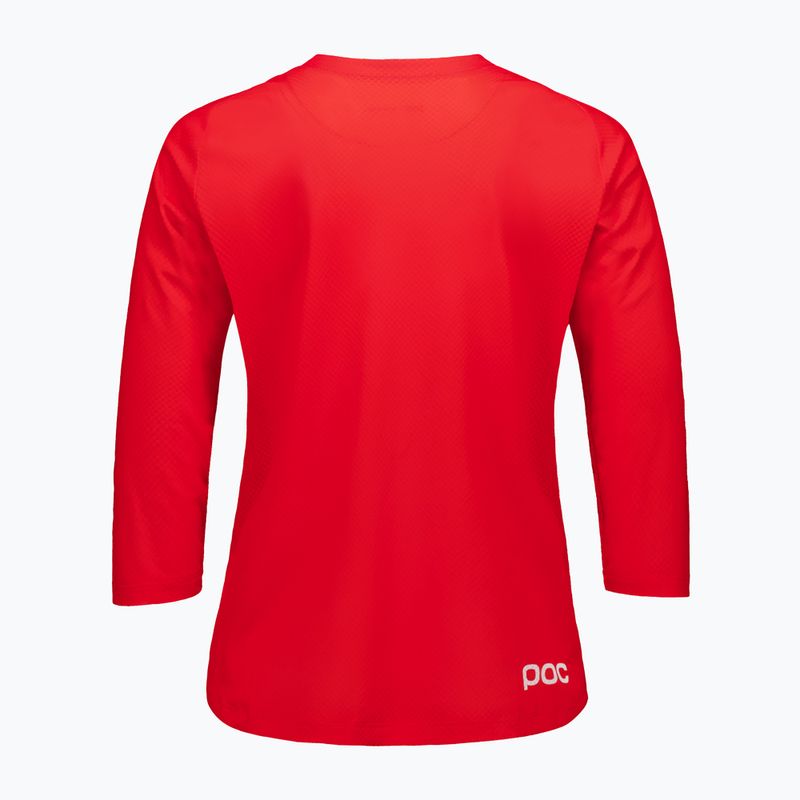 Дамска тениска за колоездене POC Motion Air Jersey 3/4 prismane red 4