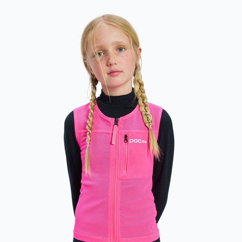 Детска предпазна жилетка POC Pocito VPD Air Vest Jr fluorescent pink 3