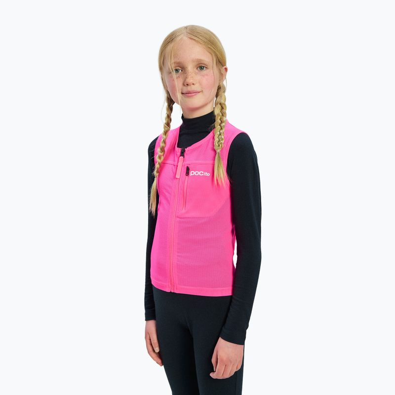 Детска предпазна жилетка POC Pocito VPD Air Vest Jr fluorescent pink 5